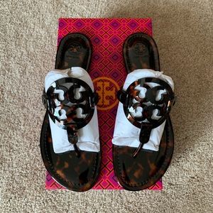 Tory Burch Tortoise Shell Miller NIB Size 9